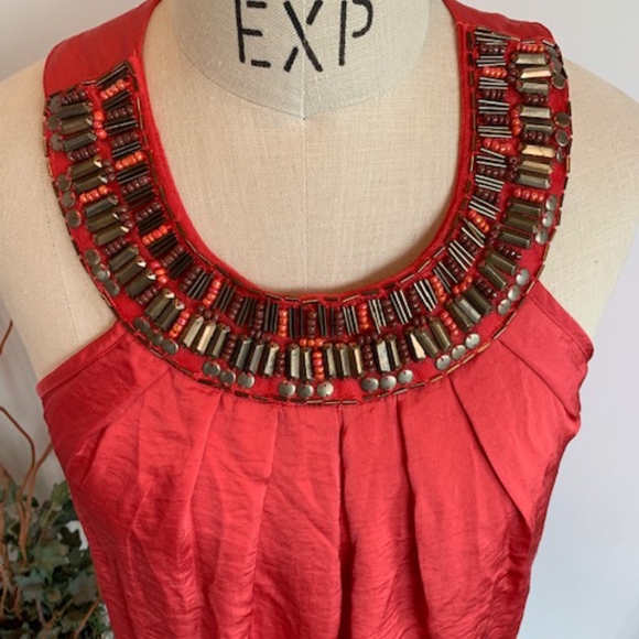 ADIVA NWT Women's Satin Halter Top - Picture 3 of 8